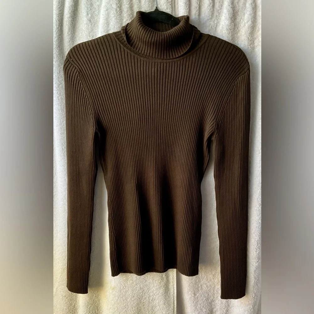 Chico's Chocolate Brown Turtleneck Sweater - Picture 11 of 11